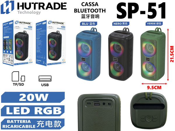 SP-51 PICCOLA CASSA BLUETOOTH DA 20W
