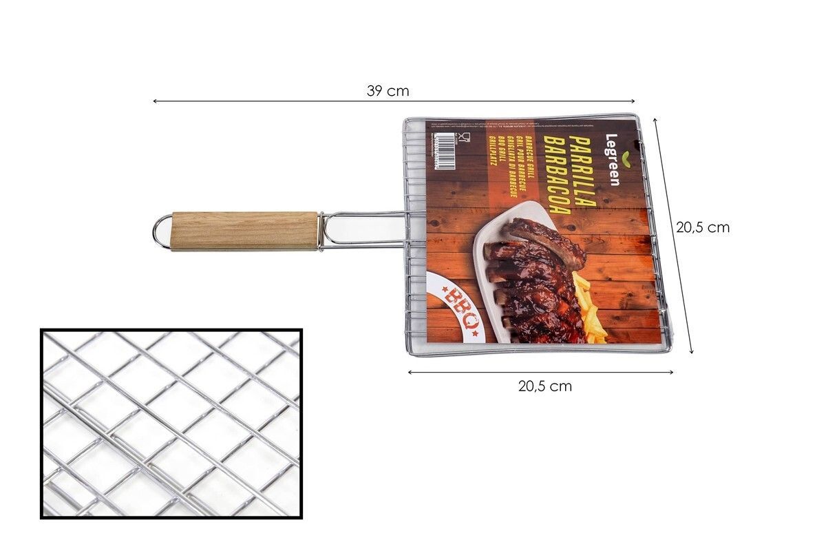 Grigliata di barbacue di ferrro 21,5 × 19,5