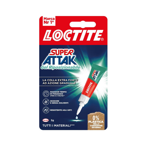 Adesivo Loctite super attak gel riposizionabile 3g