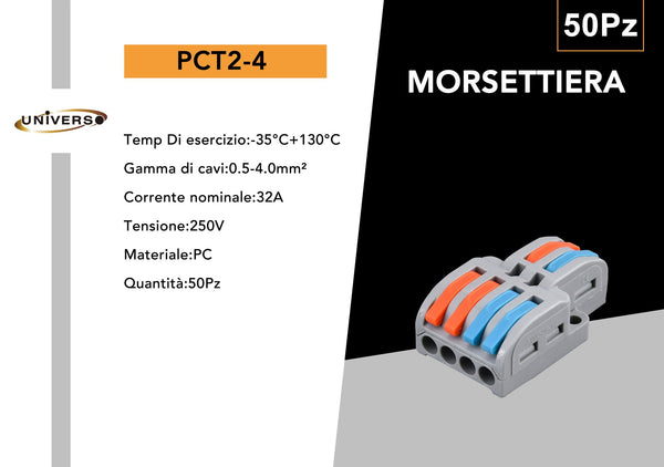 Morsetti e connettori elettrici – PCT2-4