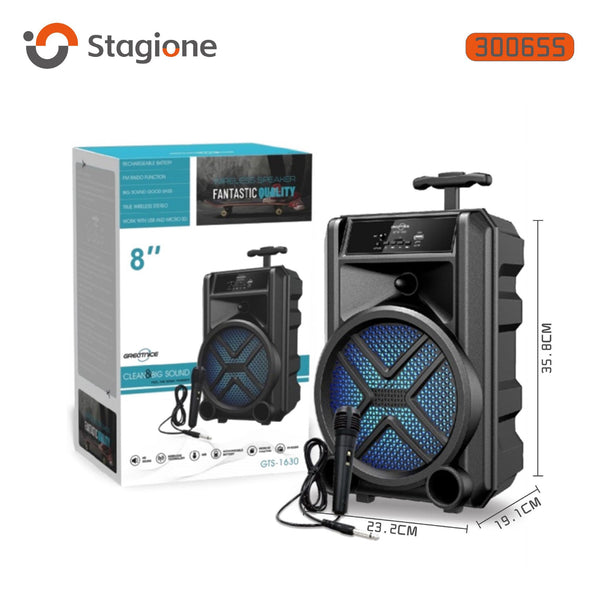Speaker trolley con microfono GTS-1630