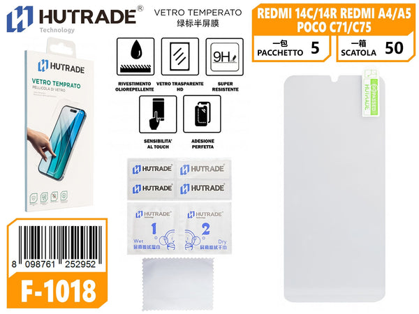PELLICOLA DI VETRO REDMI 14C14R REDMI A4/A5 POCO C71/C75