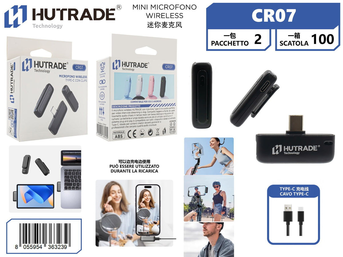 CR07 MINI MICROFONO WIRELESS