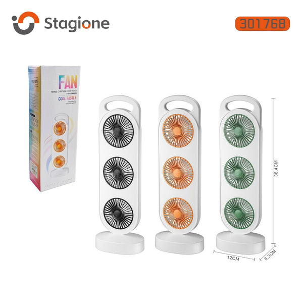 Ventilatore a colonna con tre ventole · Art. 301768