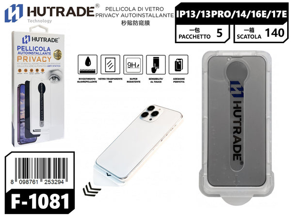 PELLICOLA DI VETRO PRIVACY AUTOINSTALLANTE IP13/13 PRO/14/16E/17E – F1081 575502
