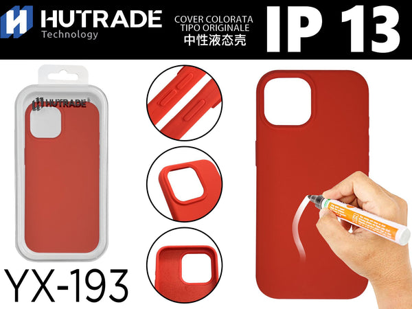 YX-193 COVER COLORATA IN GOMMA IP13 ROSSO