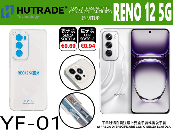 COVER TRASPARENTE OPPO RENO 12 – YF01 011883