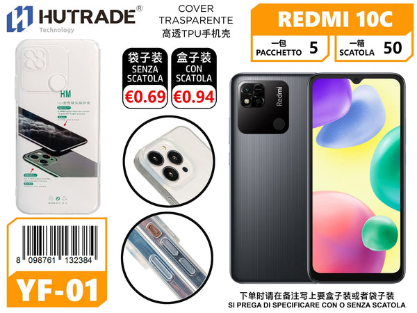 COVER TRASPARENTE REDMI 10C/MI POCO C40 – YF01 011729