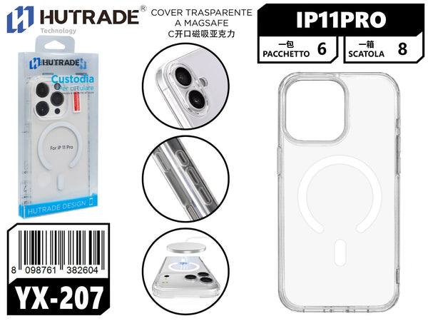 YX-207 COVER TRASPARENTE A MAGSAFE IP11 PRO
