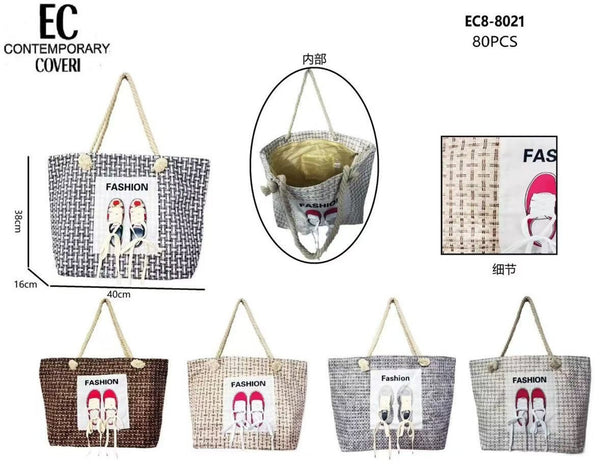 Coveri Contemporari, borsa mare con applicazione scarpa
