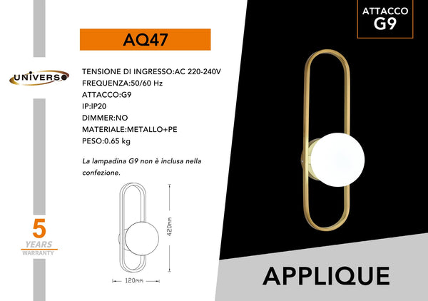 Applique Da Muro Universo – AQ47