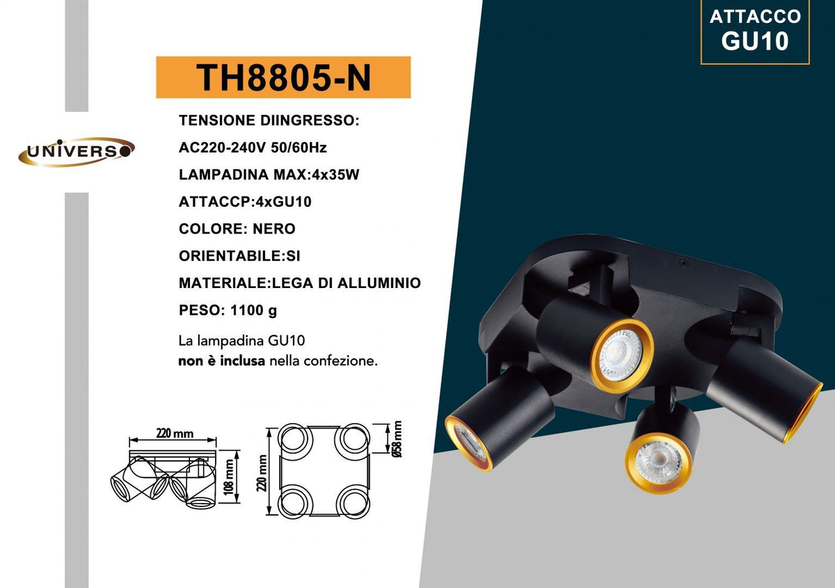 Faretto da soffitto – TH8805-N