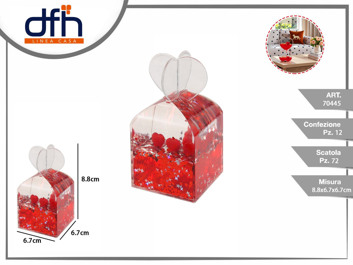 Fermacarte decorativo a scatola regalo