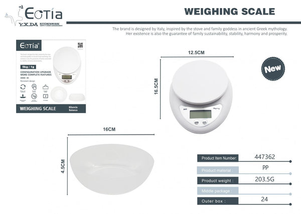 Bilance cucina 5KG – art. YD447362
