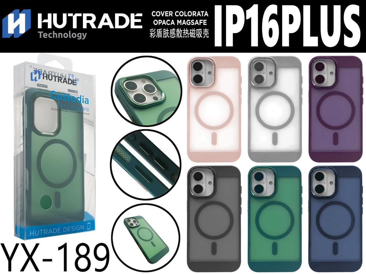 YX-189 COVER COLORATA APACA A MAGSAFE IP16 PLUS