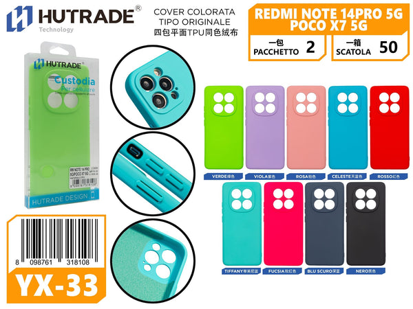 COVER COLORATA REDMI NOTE 14 PRO 5G/POCO X7 5G – YX33 000846