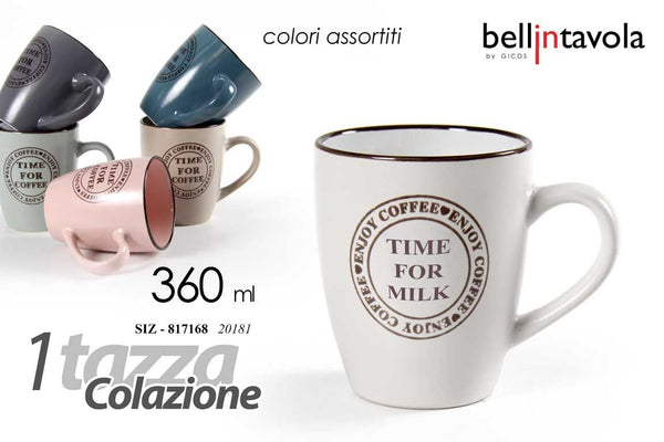 Tazza in assortimento time 360ml 20181