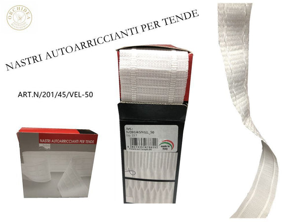 Accessorio tessile per tende · NASTRI AUTOARRICCIANTI 45