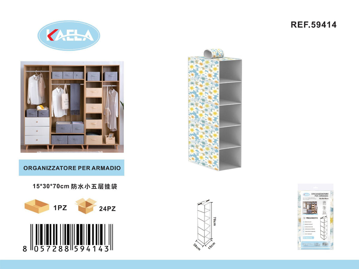Organizer sospeso per armadio · Art. 59414