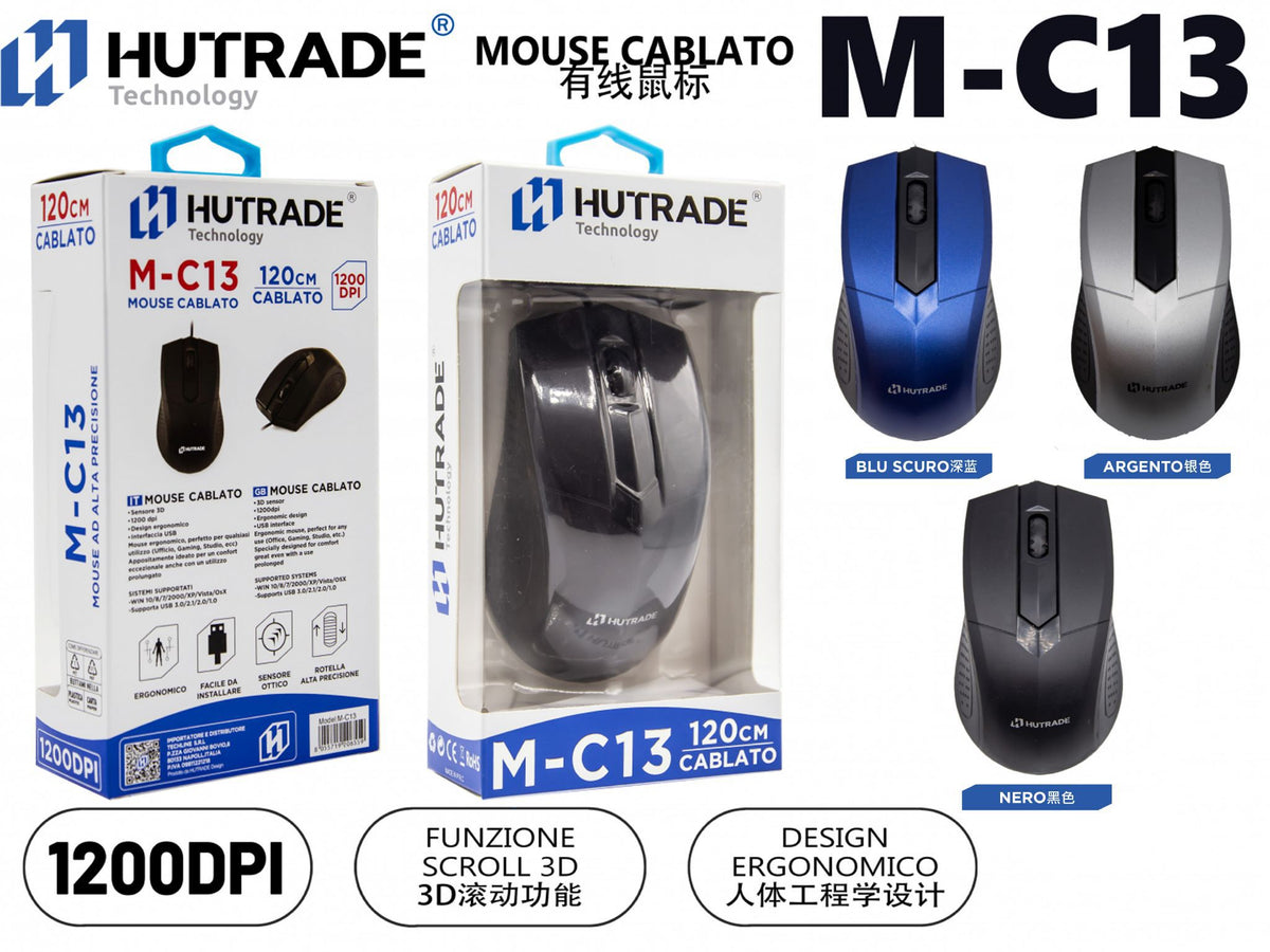 M-C13 MOUSE CON FILO