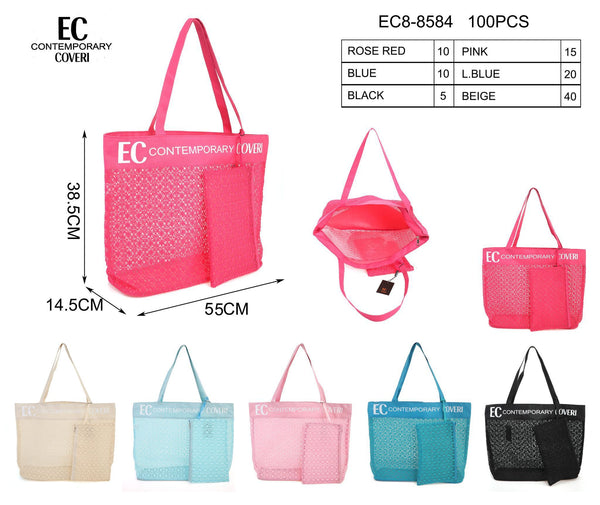 Coveri Contemporari, borsa mare traforata con pochette