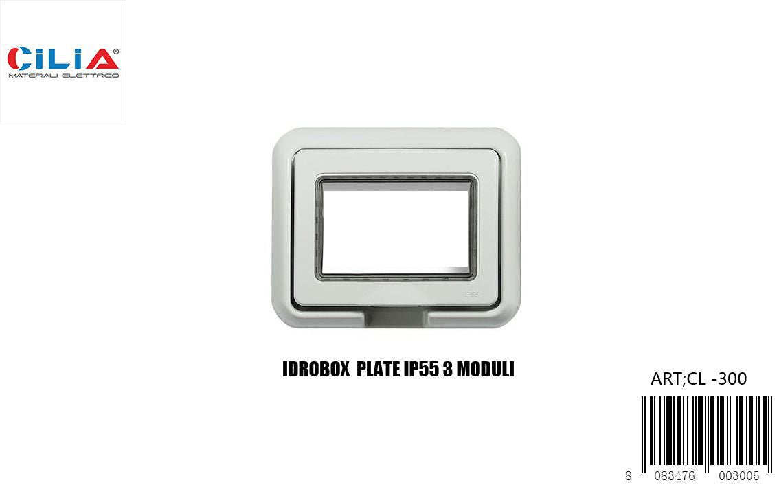 Scatola portafrutti IDROBOX CL300, 3 moduli, IP55