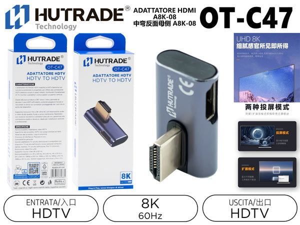 OT-C47 ADATTATORE HDMI A8K-08