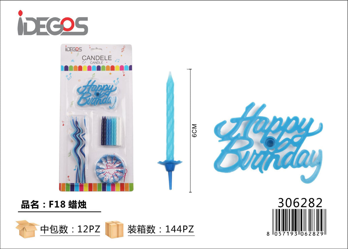 Set di candeline per compleanno, modello JG1005-1