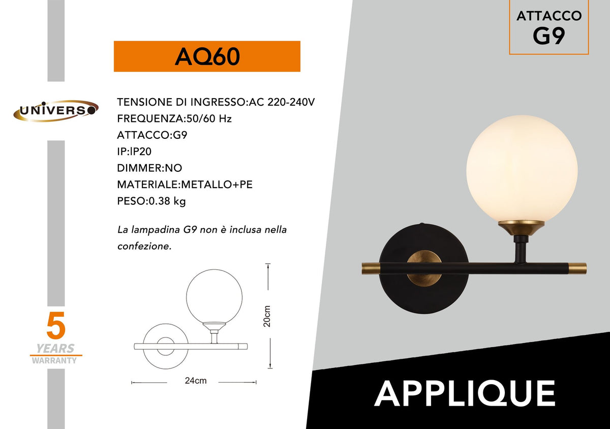 Applique Da Muro Universo – AQ60