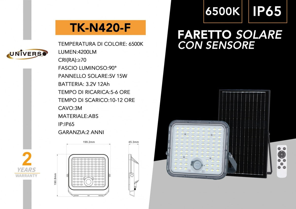 Proiettore solare – TK-N420-F