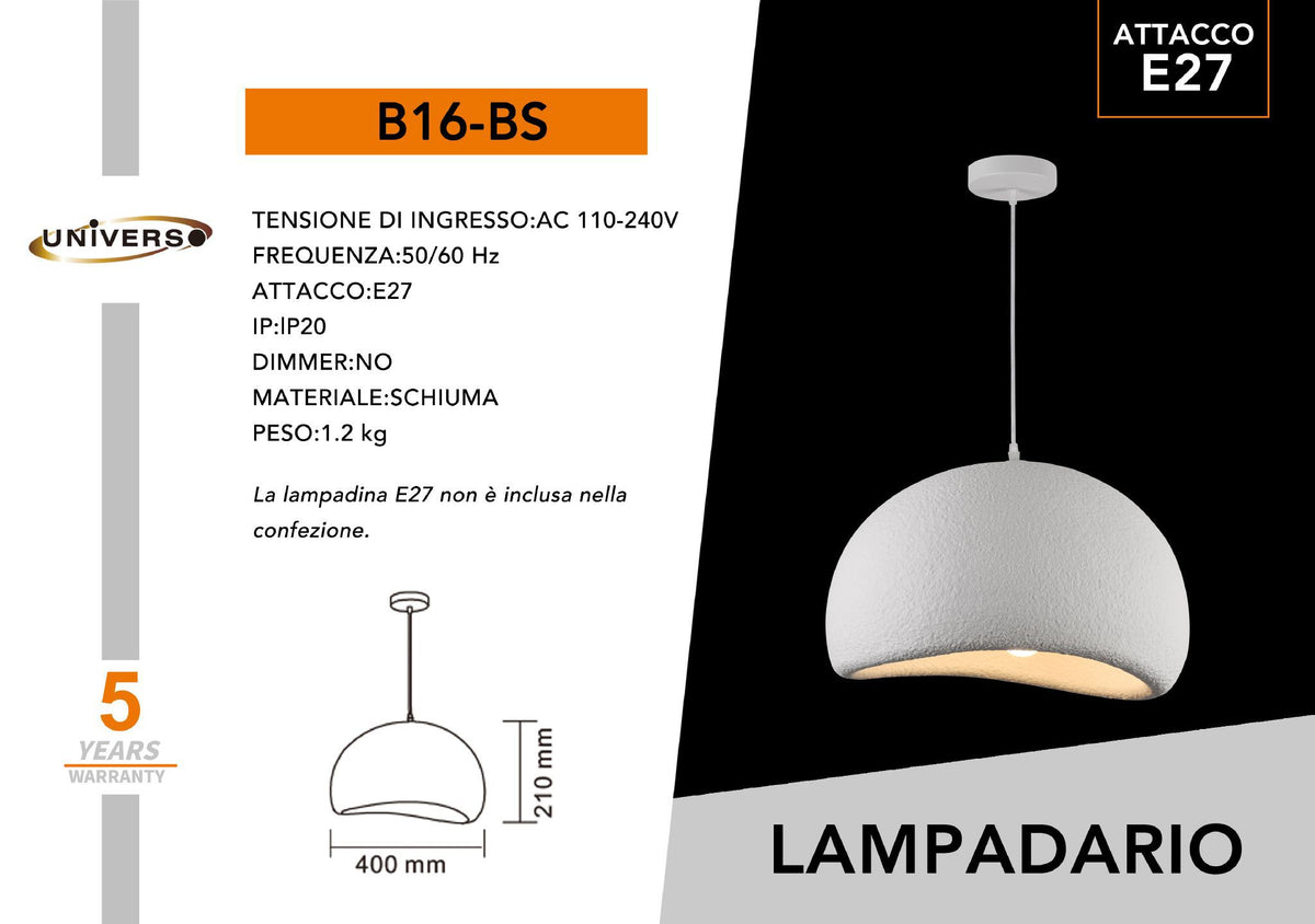 Lampada Da Soffitto Universo – B16-BS