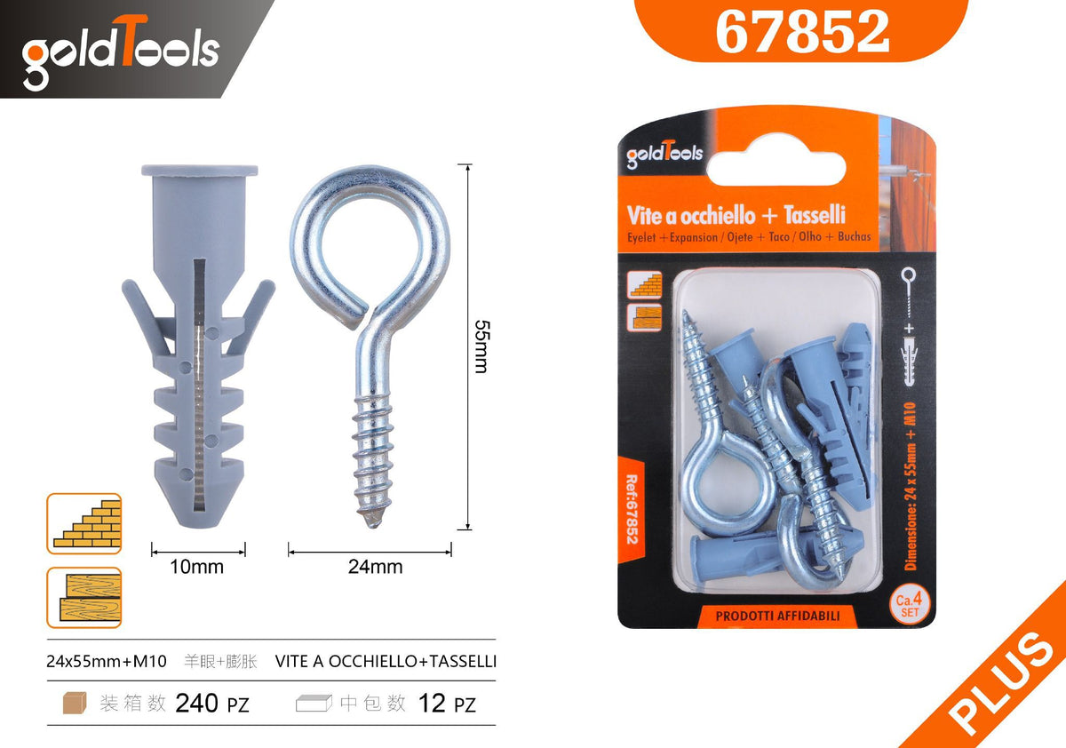 Ganci a vite e occhioli – art. 67852