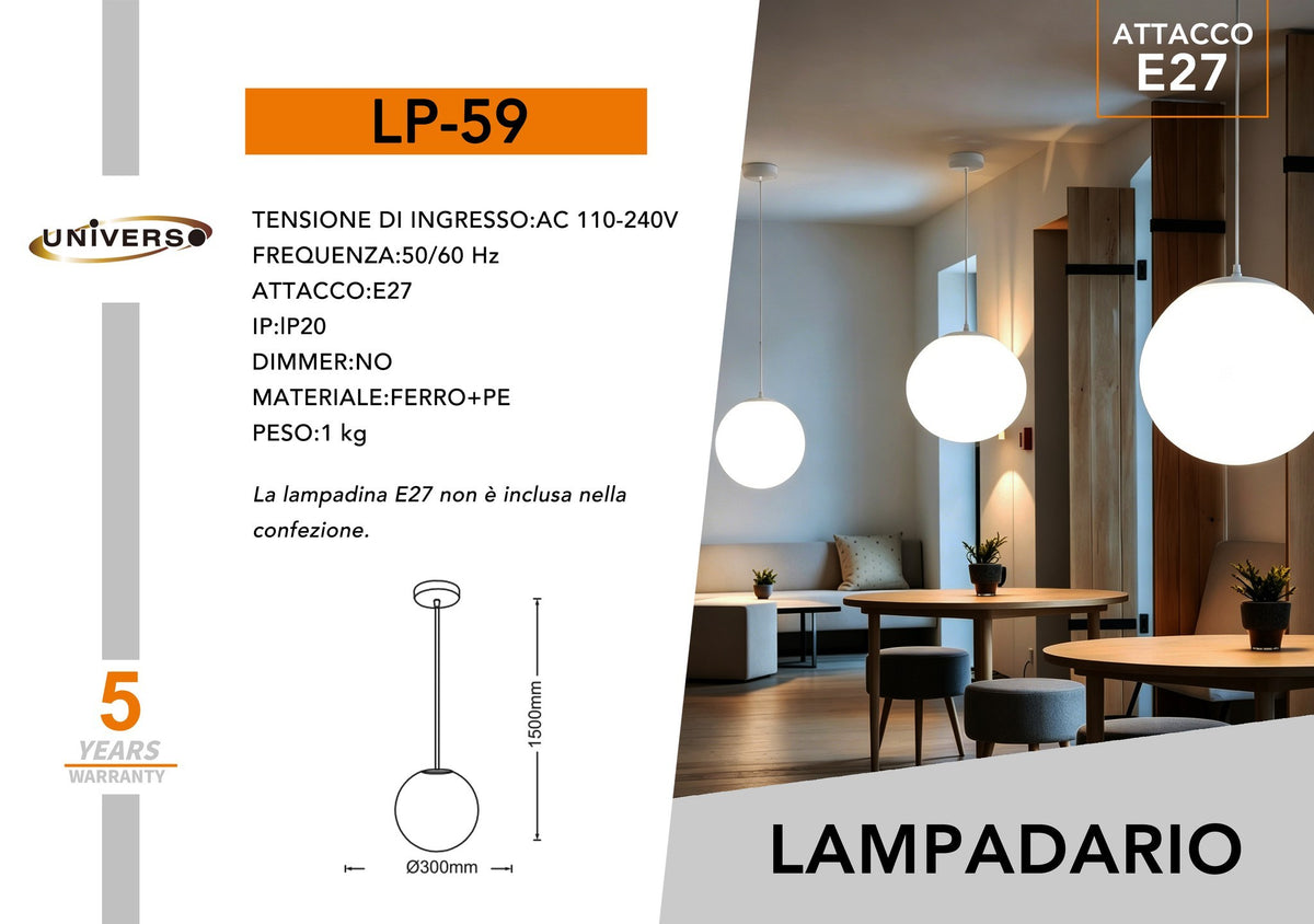 Lampadario Da Soffitto Universo – LP-59