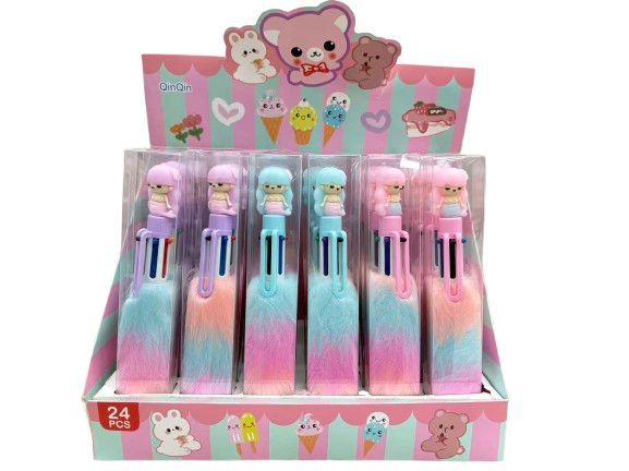 Penna multicolore con nappa