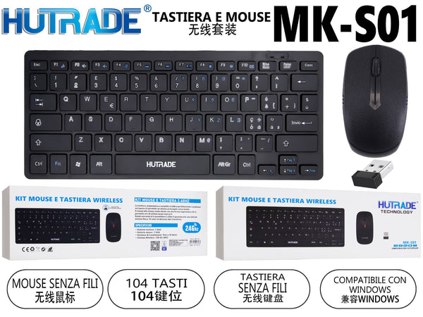 TASTIERA E MOUSE WIRELESS – MK S01
