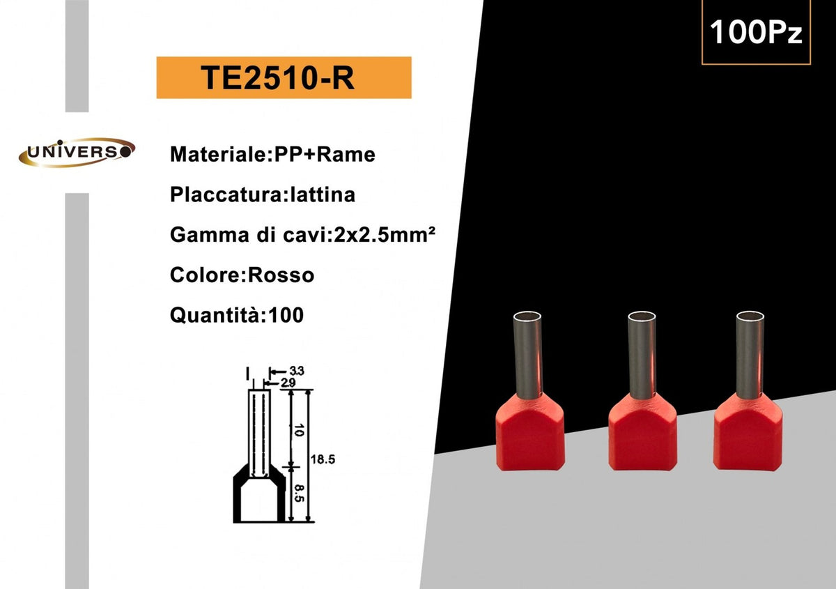 Terminali e capicorda – TE2510-R