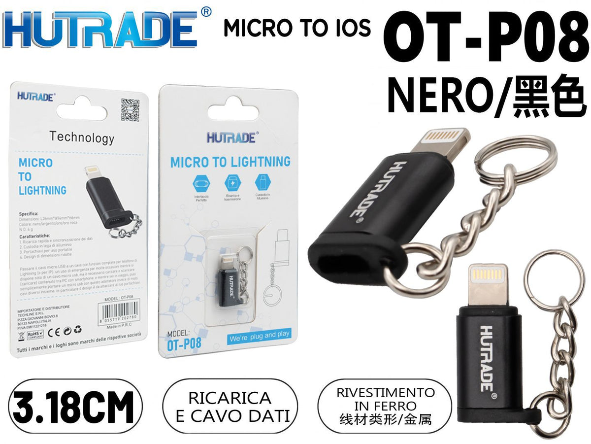 OT-P08 ADATTATORE CELLULARE MICRO TO LIGHTNING