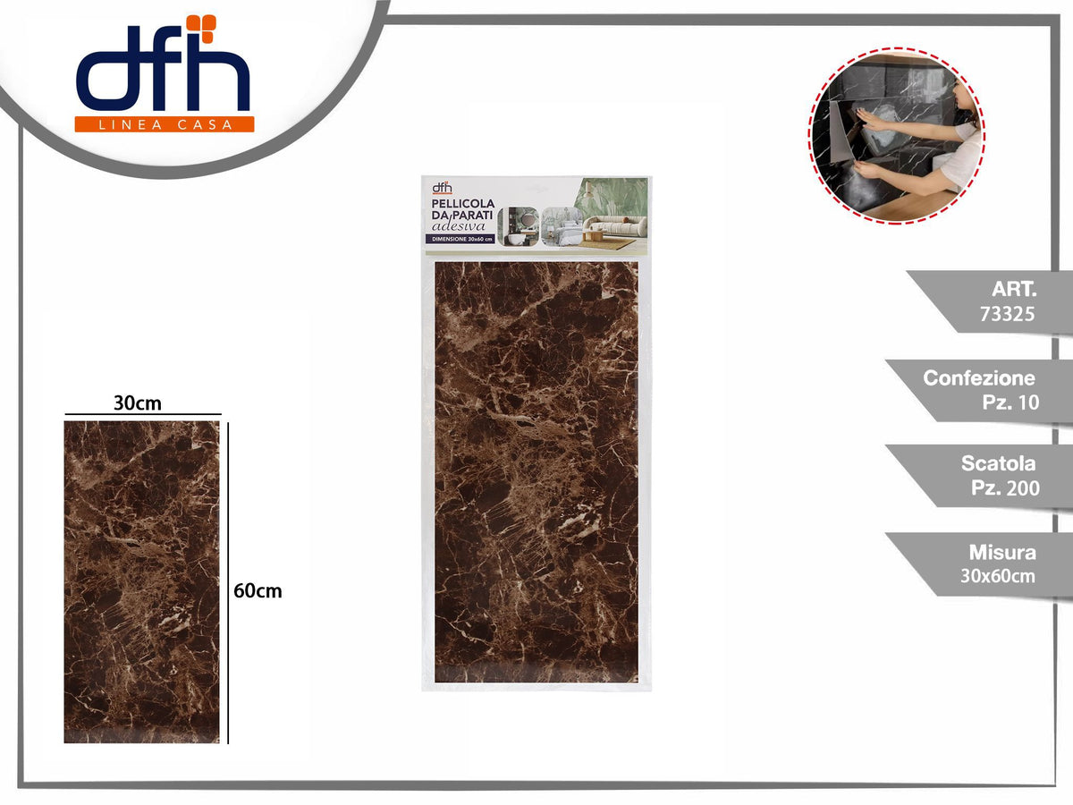 FOGLIO ADESIVO PER RIVESTIMENTI 30 × 60 cm