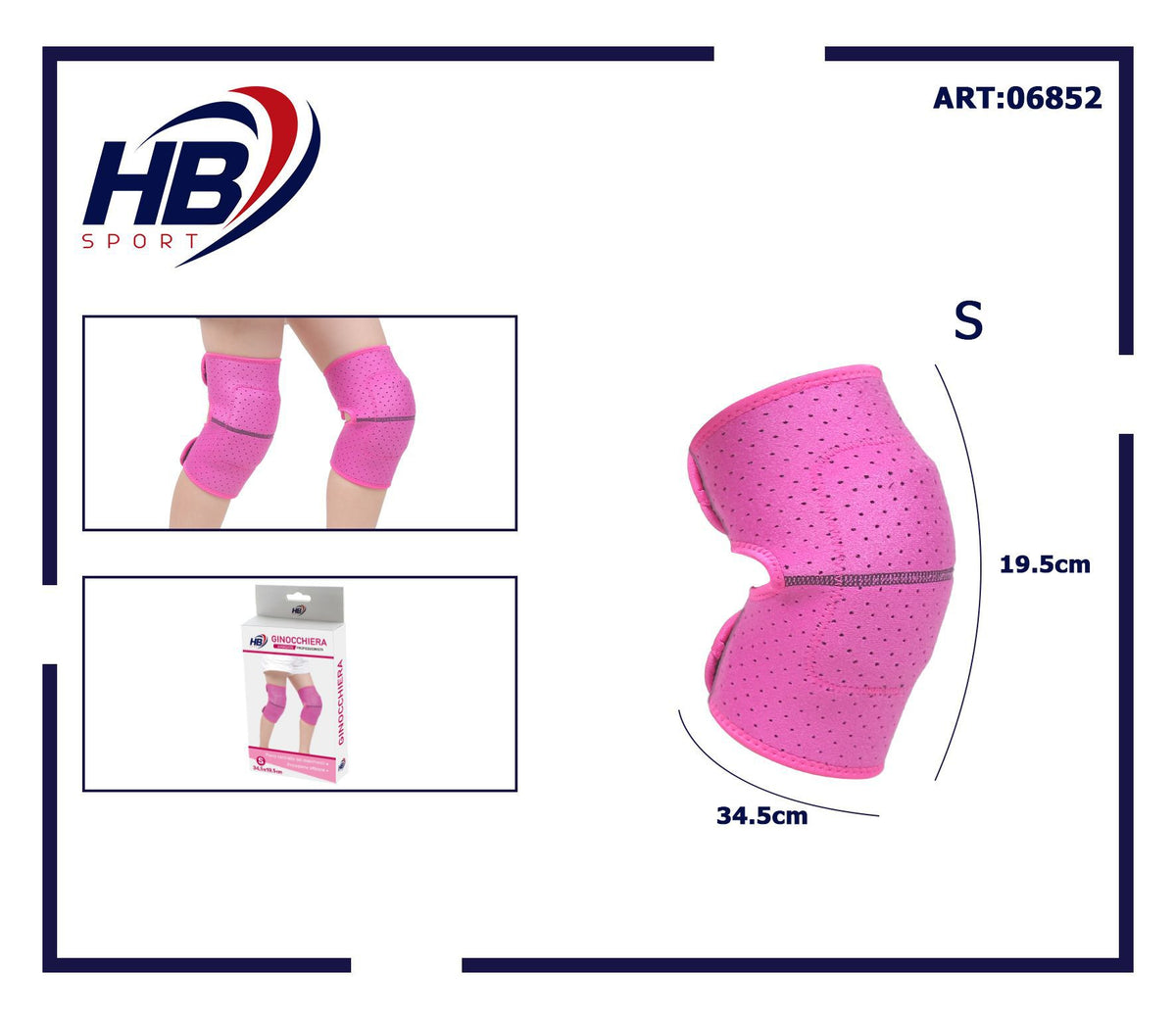 Ginocchiera per bambini-fucsia s