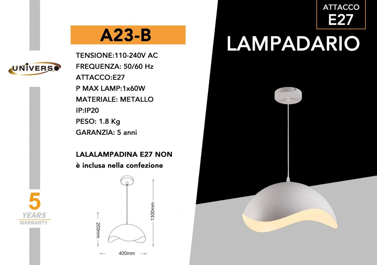 Lampada Da Soffitto Universo – A23-B