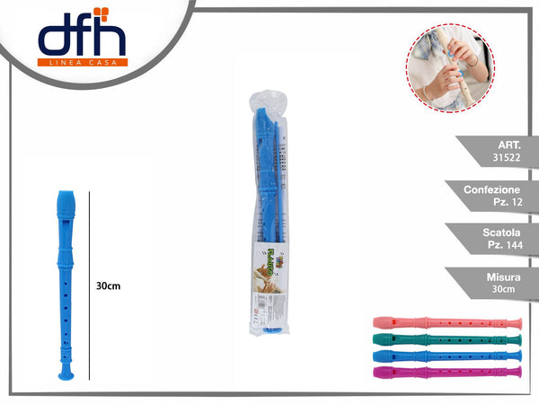 Flauto dolce colorato, 30 cm