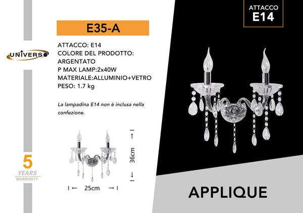 Lampadario Universo – E35-A