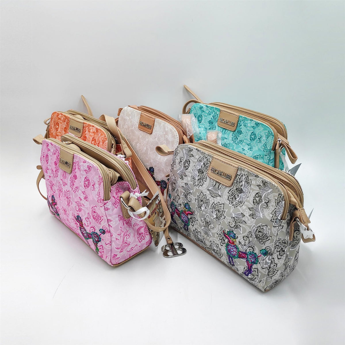 B. Cavalli B Howlite 900, borsa a tracolla stampata