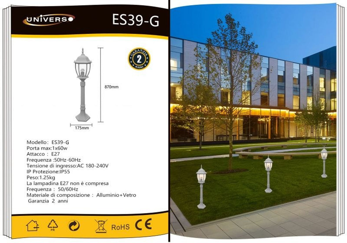 Luce da giardino e da percorso – ES39-G