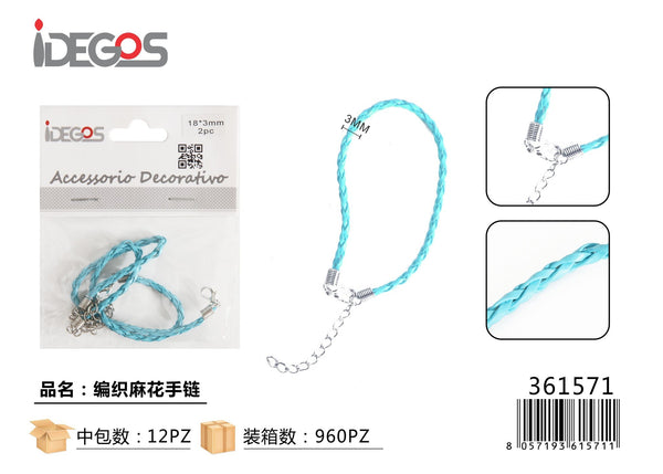 Cordoncino intrecciato per bracciali