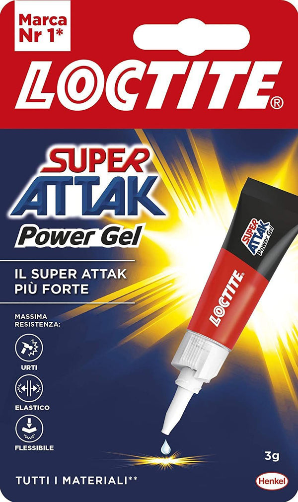 Adesivo Loctite super attak power gel 3g