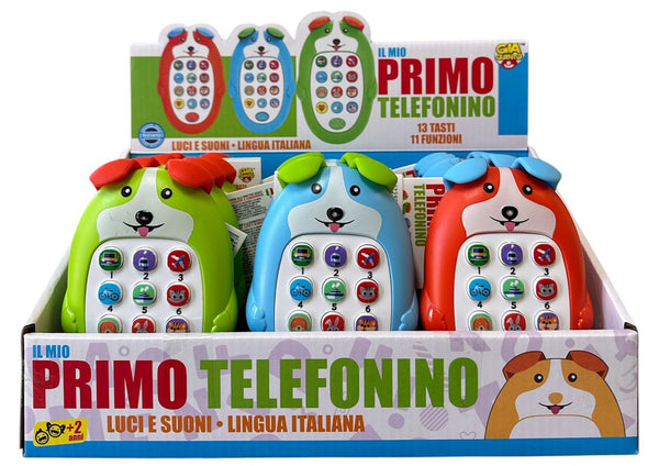 Telefono giocattolo a forma di cane con voce
