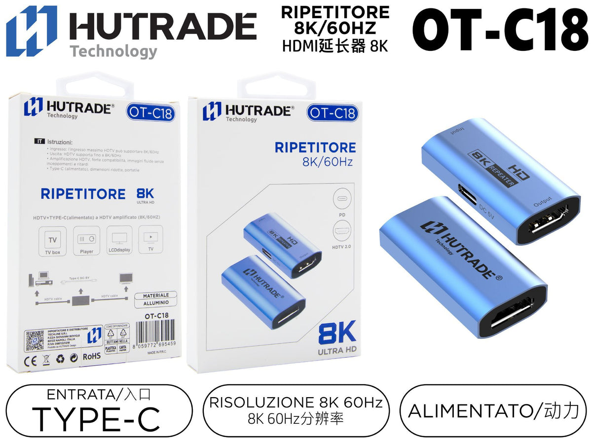 OT-C18 HDMI ADATTATORE PER PC 8K
