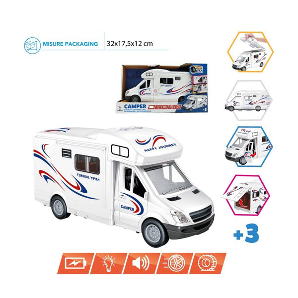 Camper giocattolo Urban City con luci e suoni