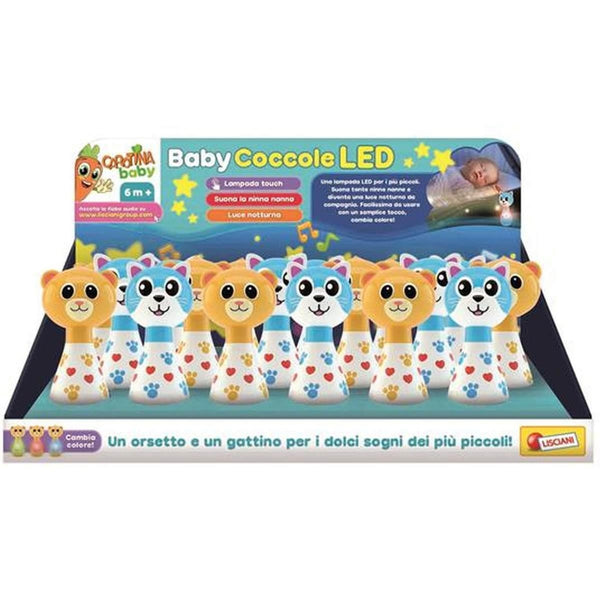 Carotina Baby Coccole LED, luce notturna musicale